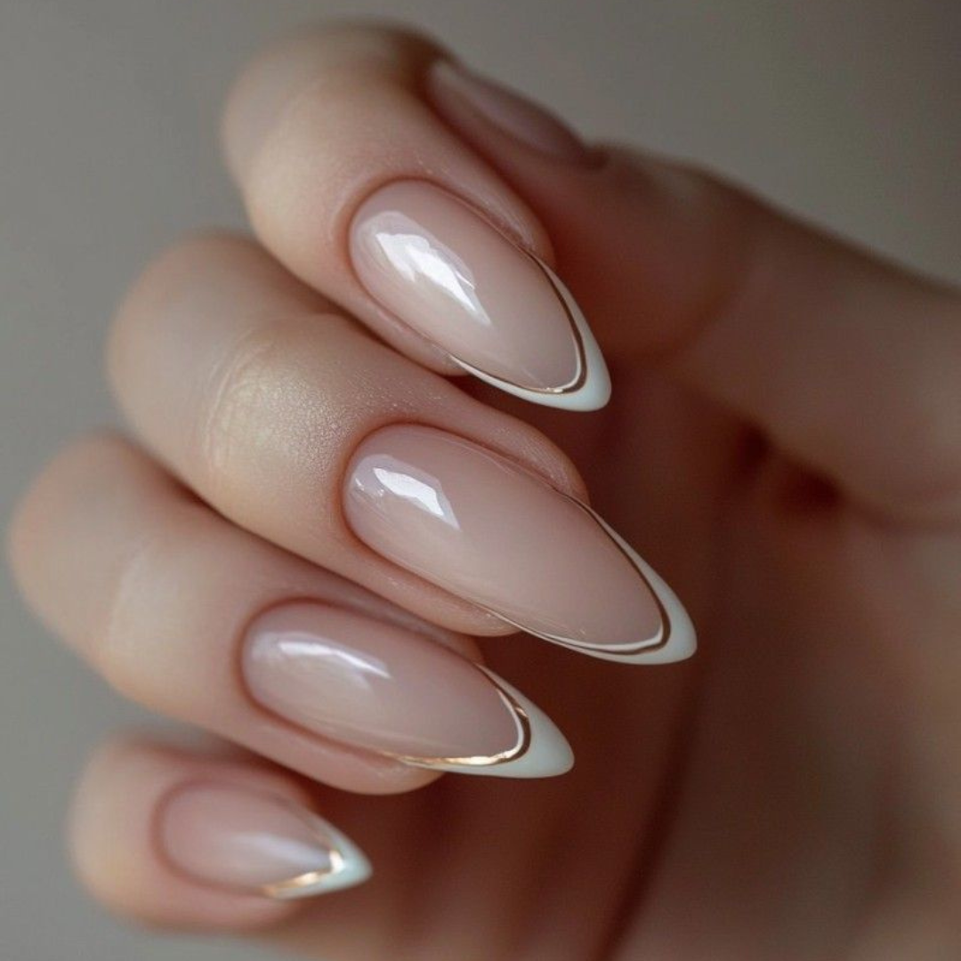 Dipping Pink & White